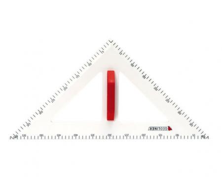 Echer Magnetic pentru tablă şcolară (45-90-45) GEOLINER - L=60 cm