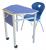 Banca scolara cu rotile TRAPIX - blat MDF laminat
