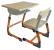 Set mobilier scolar reglabil OTIS - blat Werzalit