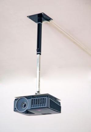 Suport videoproiector cu fixare in tavan + cabluri pentru montare