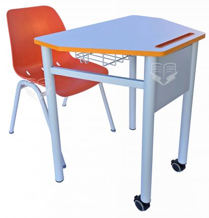 Set mobilier scolar TRAPIX - M cu blat MDF laminat