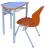 Set mobilier scolar TRAPIX - 4P - H=80cm
