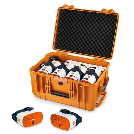 Set 8 ClassVR Xplorer 128GB - Laborator Scolar de Realitate Virtuala - Include 8 Casti si 8 Controlere