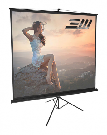 Ecran proiectie trepied, 180 x 180 cm, BlackMount, Format 1:1