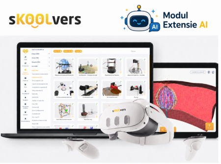 Denumire produs: Software sKOOLvers Licenta Modul Extensie AI, lectii interactive in timp real, licenta 1 / 1 an (Necesita licenta de baza sKOOLvers Study sau StudyQuizz)