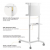 Stand mobil rotativ pentru Displayuri interactive Blackmount TROT600, 37-70", 50 Kg, Negru