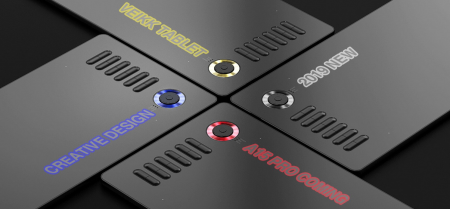 Tableta Grafica Veikk A15 Pro, buton albastru