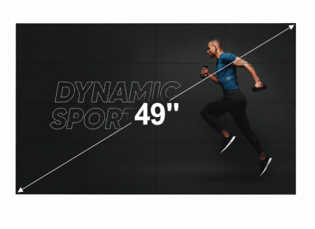 Display profesinal LG 49" 49VL5PJ-A, FHD Slim Bezel Video Wall, Bezel : 2.25 mm