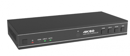 Controller Video-Wall 2x2,4x1,1x4,3x1,1x3,2x1,1x2, Intrari: 1xHDMI2.0/1xUSB-C, 4K@60Hz 4:4:4,HDCP2.2,RS232, telecomanda