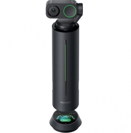 Pachet videoconferință Insta360 Wave + Link 2 negru 4K AI pentru săli mici și birou hibrid