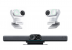 Pachet videoconferință Insta360 Connect + 2x Link 2 alb – 4K AI, pentru săli medii și mari de conferință