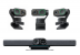Pachet videoconferință Insta360 Connect + 3x Link 2 negru – 4K AI, pentru săli medii și mari de conferință