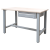 Banc de lucru metalic CS1 cu un sertar și blat din lemn masiv 1200 × 600 mm