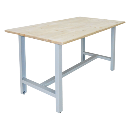 Banc de Lucru Metalic MECANO 1200 Start, Blat Lemn Masiv