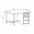Banc de Lucru Metalic MECANO 1200 S4 – Dulap cu 4 Sertare