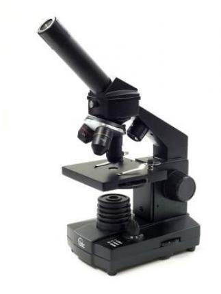 Microscop monocular elev cu iluminare LED inferioara