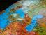 Glob geografic iluminat - in Relief - Harta fizică / politica, in relief 3D