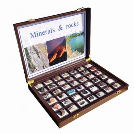 Set de roci şi minerale (42 tipuri)