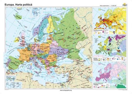 Europa: Harta politica -1400x1000 mm