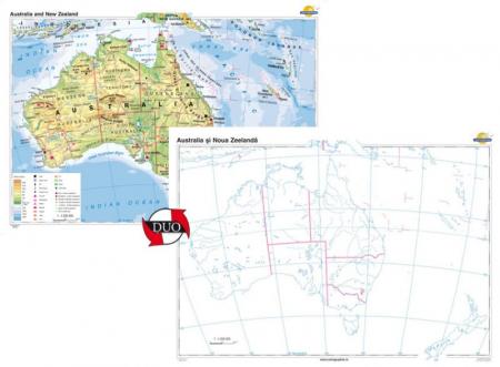 Australia şi Noua Zelandă - DUO-1600x1200 mm