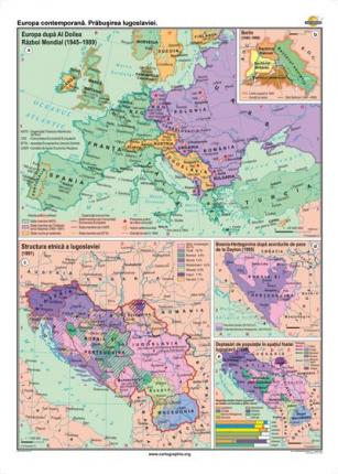 Europa contemporana. Prabusirea Iugoslaviei -1400x1000 mm