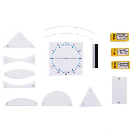 Kit (set) studiul razelor luminoase - pentru gimnaziu și liceu