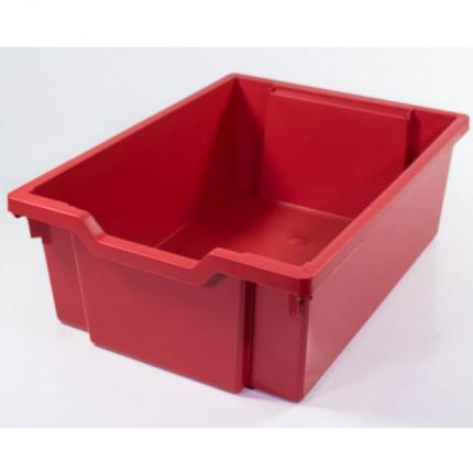 Cutie de stocare adâncă cu capac, tip Gratnells – Roșie