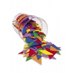 Tangram - Forme in 6 culori - Set de 180 buc