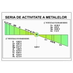 Seria de activitate a metalelor- dim. 1100X800 mm