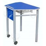 Banca scolara cu rotile TRAPIX - blat MDF laminat