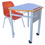 Set mobilier scolar TRAPIX - M cu blat MDF laminat