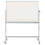 Tabla alba rotativa mobila - 120x180 cm - Whiteboard - Magnetica - Scolara