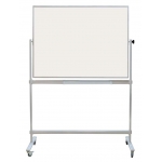 Tabla alba rotativa mobila - 90x120 cm - Whiteboard - Magnetica - Scolara