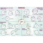 Cercul.  Mulţimi. Operaţii cu mulţimi (duo) - dim. 700 x 1000 mm