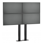 Stand VideoWALL Vogel's cu baza fixa montat pe podea 2x2, maxim 30 de kgr per display, maxim 50 inchi per display