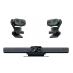 Pachet videoconferință Insta360 Connect + 2x Link 2 negru – 4K AI, pentru săli medii și mari de conferință