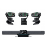 Pachet videoconferință Insta360 Connect + 3x Link 2 negru – 4K AI, pentru săli medii și mari de conferință