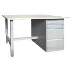 Banc de Lucru Metalic MECANO 1200 S4 – Dulap cu 4 Sertare