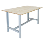 Banc de Lucru Metalic MECANO 1200 Start, Blat Lemn Masiv