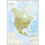 America de Nord. Harta economică - 1400x1000 mm