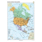 America de Nord. Harta politică - 1400x1000 mm