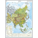 Asia. Harta economică - 1400x1000 mm