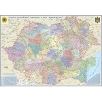 România si Republica Moldova. Harta administrativă-1400x1000mm