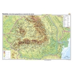 România: Harta fizico-geografică şi a resurselor naturale de subsol -1400x1000mm
