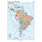 America de Sud: Harta politica -1600x1200 mm