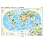 Harta principalelor resurse naturale de subsol ale lumii - 1400x1000 mm