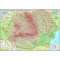 România şi Republica Moldova. Harta fizică, administrativă şi a substanţelor minerale utile- 2000x1400mm