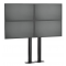 Stand VideoWALL Vogel's cu baza fixa montat pe podea 2x2, maxim 30 de kgr per display, maxim 50 inchi per display
