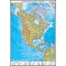 America de Nord. Harta fizică - 1400x1000 mm