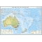 Australia si Oceania. Harta economică - 1400x1000 mm
